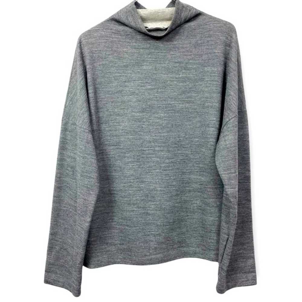 Closed- High Neck Grey Wool Blend Sweater - image 1