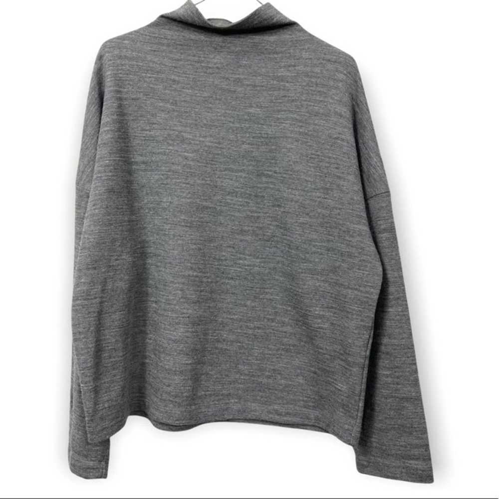 Closed- High Neck Grey Wool Blend Sweater - image 2