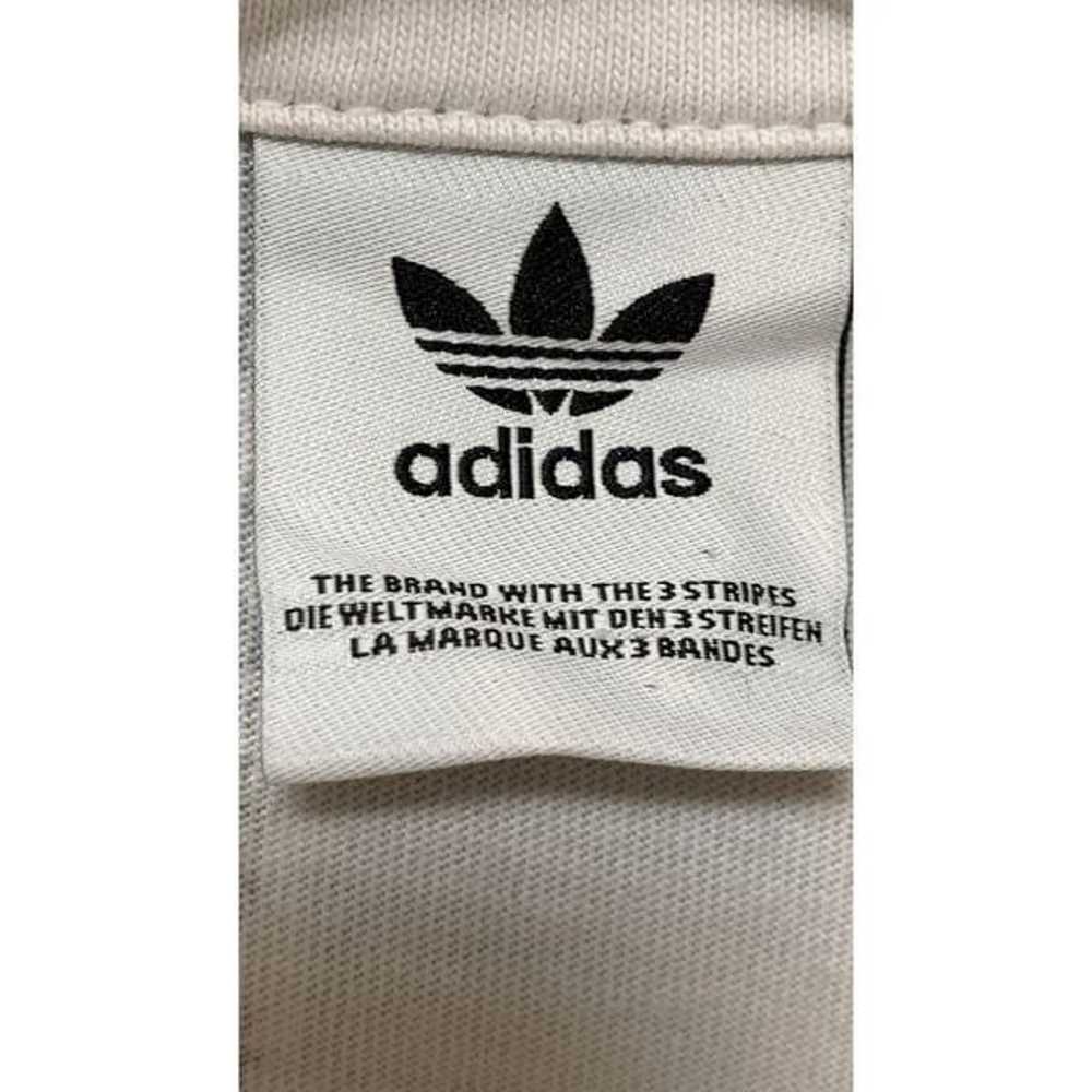 Adidas Striped Long Sleeve Cropped Polo Shirt Mul… - image 7