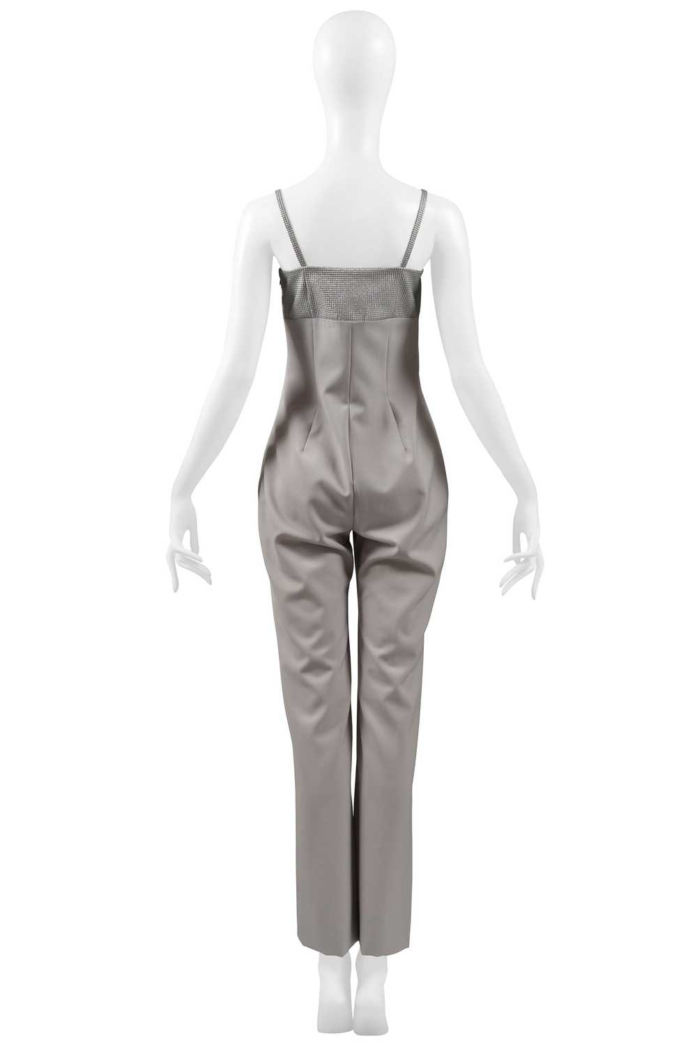 GIANNI VERSACE GREY EVENING JUMPSUIT 1998 - image 5