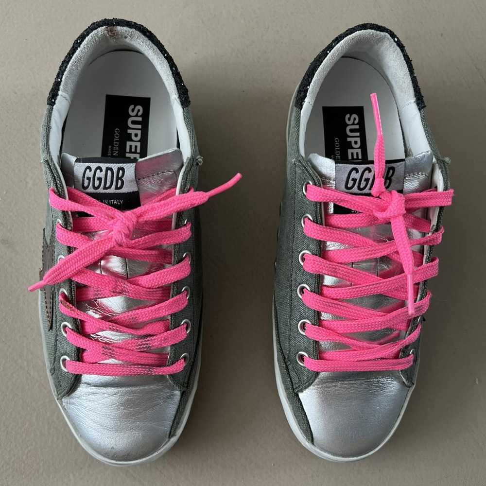 Golden Goose Superstar cloth trainers - image 3