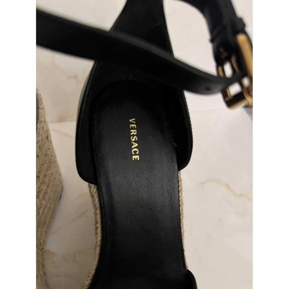 Versace Leather sandal - image 4