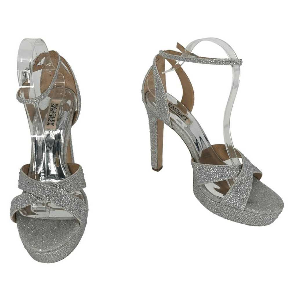 Badgley Mischka Glitter heels - image 9