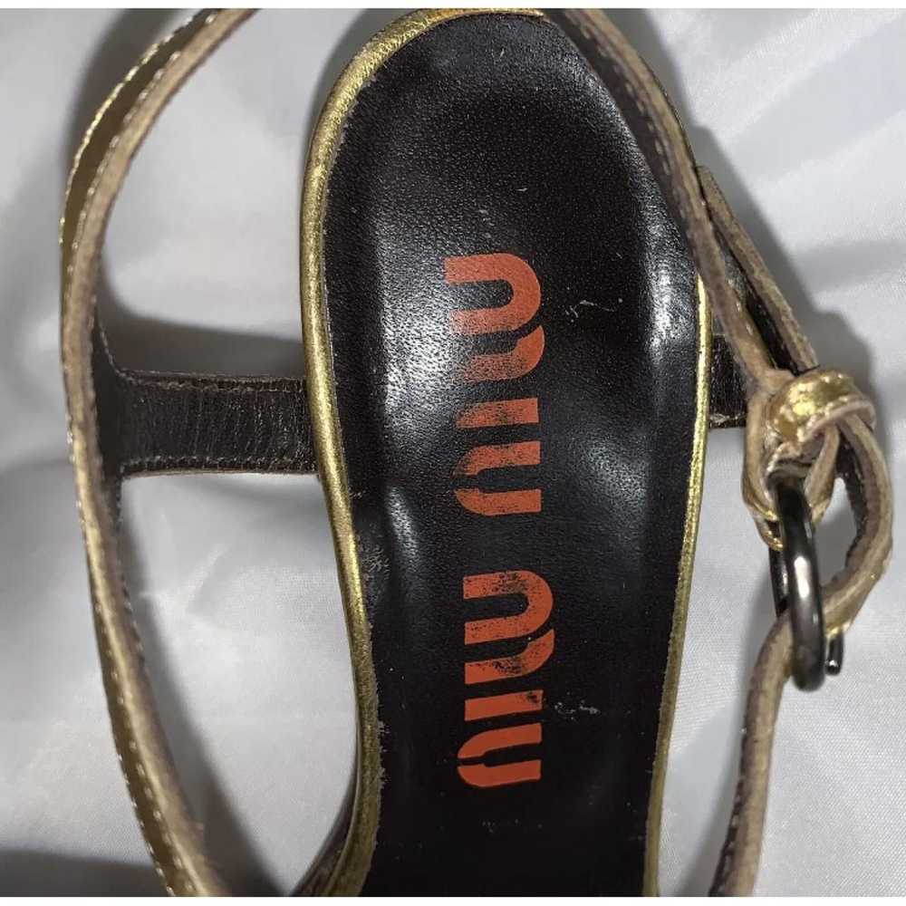 Miu Miu Leather sandal - image 3