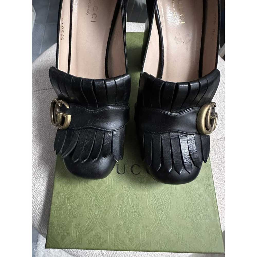 Gucci Marmont leather heels - image 2