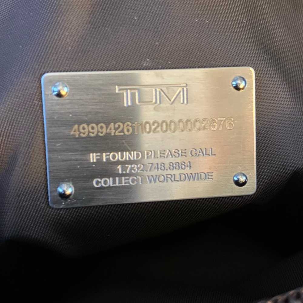 Tumi TUMI $299 Leather & Nylon Zip Top Travel Wor… - image 4