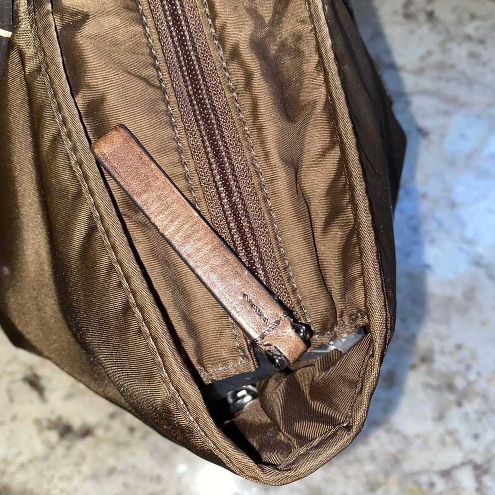 Tumi TUMI $299 Leather & Nylon Zip Top Travel Wor… - image 7