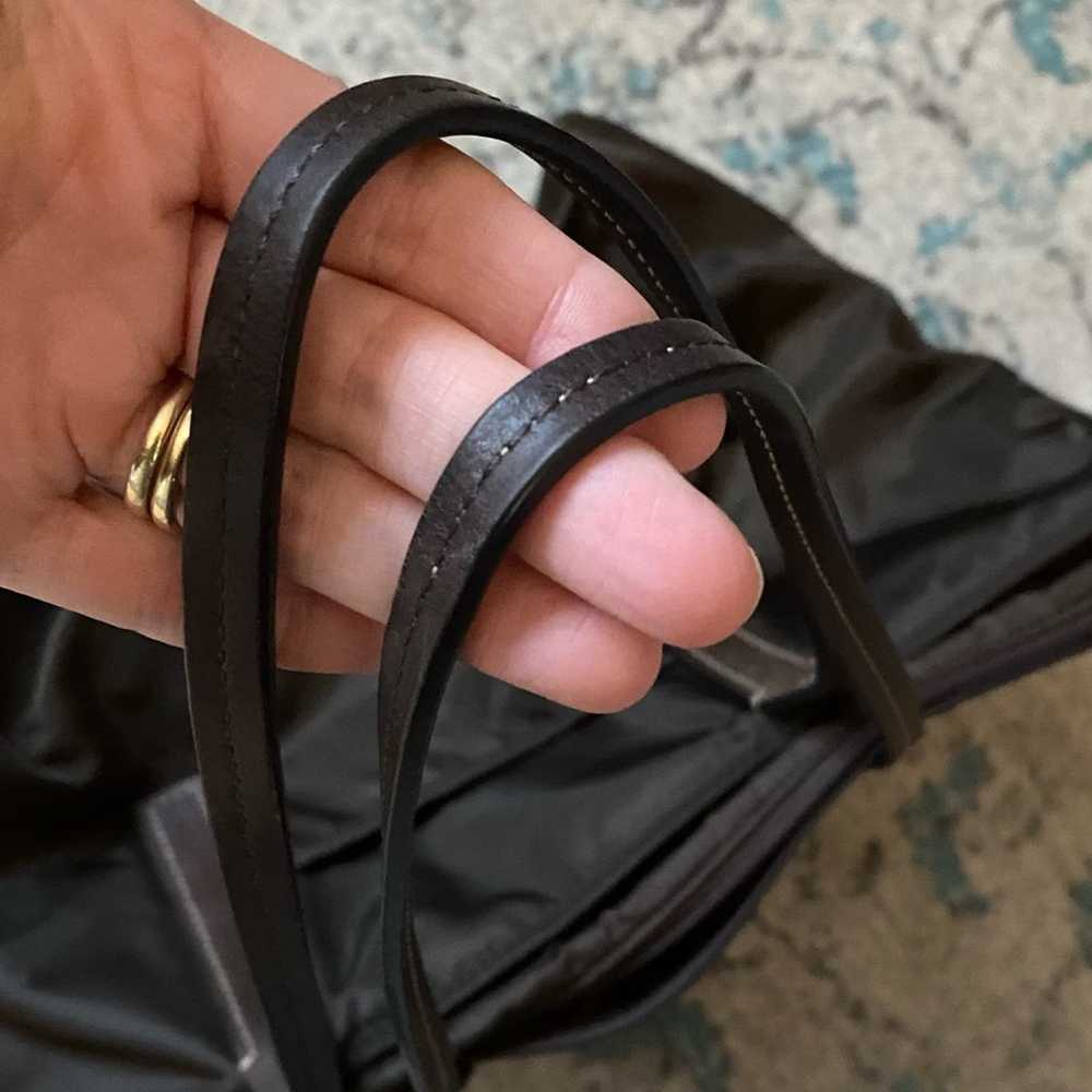 Tumi TUMI $299 Leather & Nylon Zip Top Travel Wor… - image 8