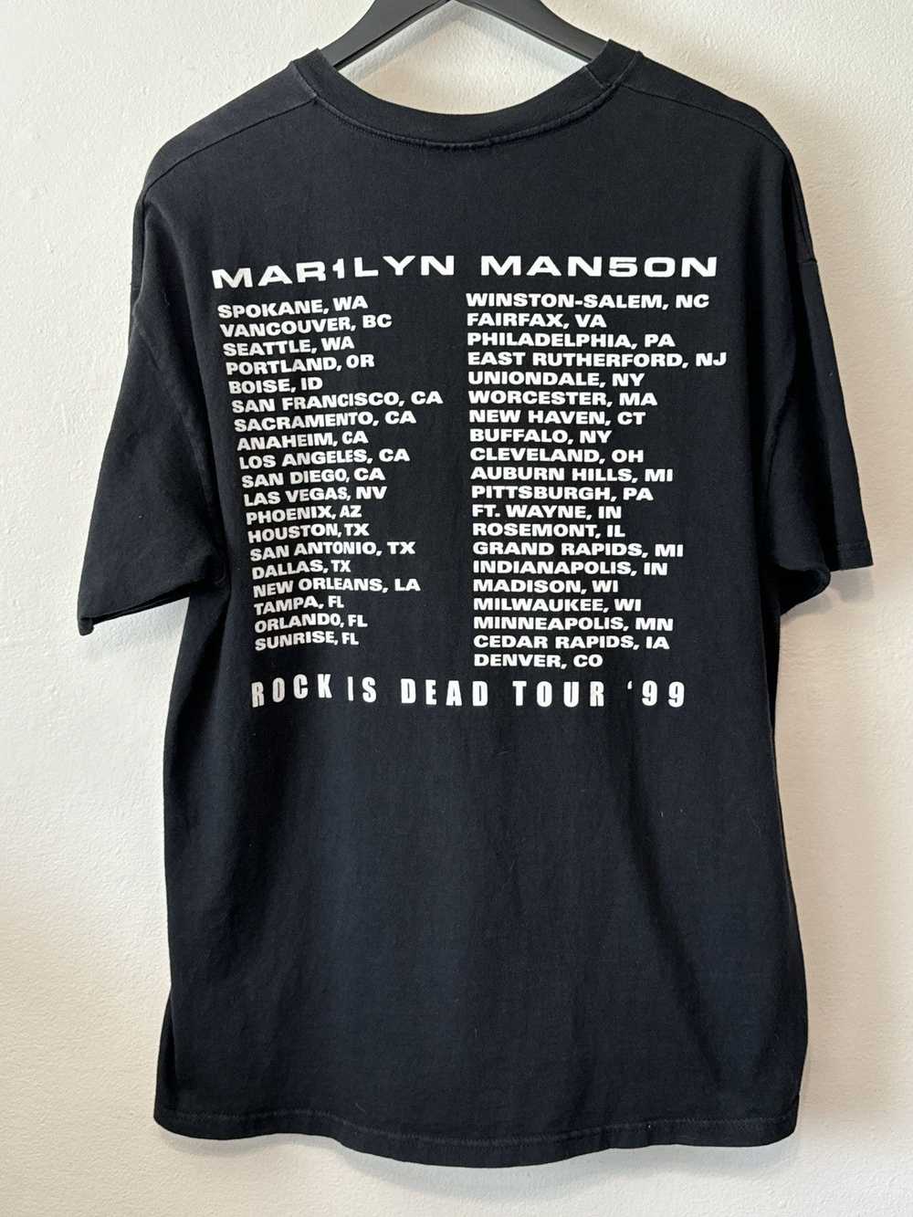 Band Tees × Marilyn Manson × Vintage Vintage Mari… - image 6