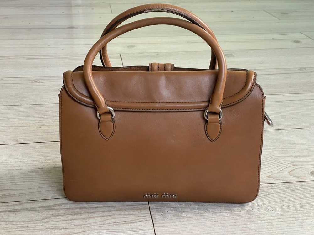 Luxury × Miu Miu × Prada Miu Miu Leather Mini Bag - image 8