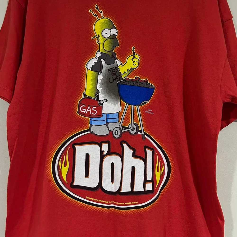 Gildan 2009 Simpson’s Doh Grilling Chef Tee Shirt - image 2
