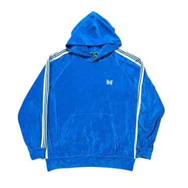 NEEDLES Track Hoody C/Pe Velour M BLUE-