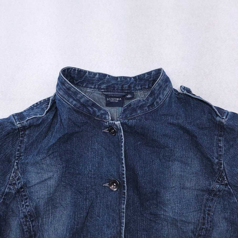 Sonoma Sonoma Button Up Denim Jacket Women Size E… - image 1