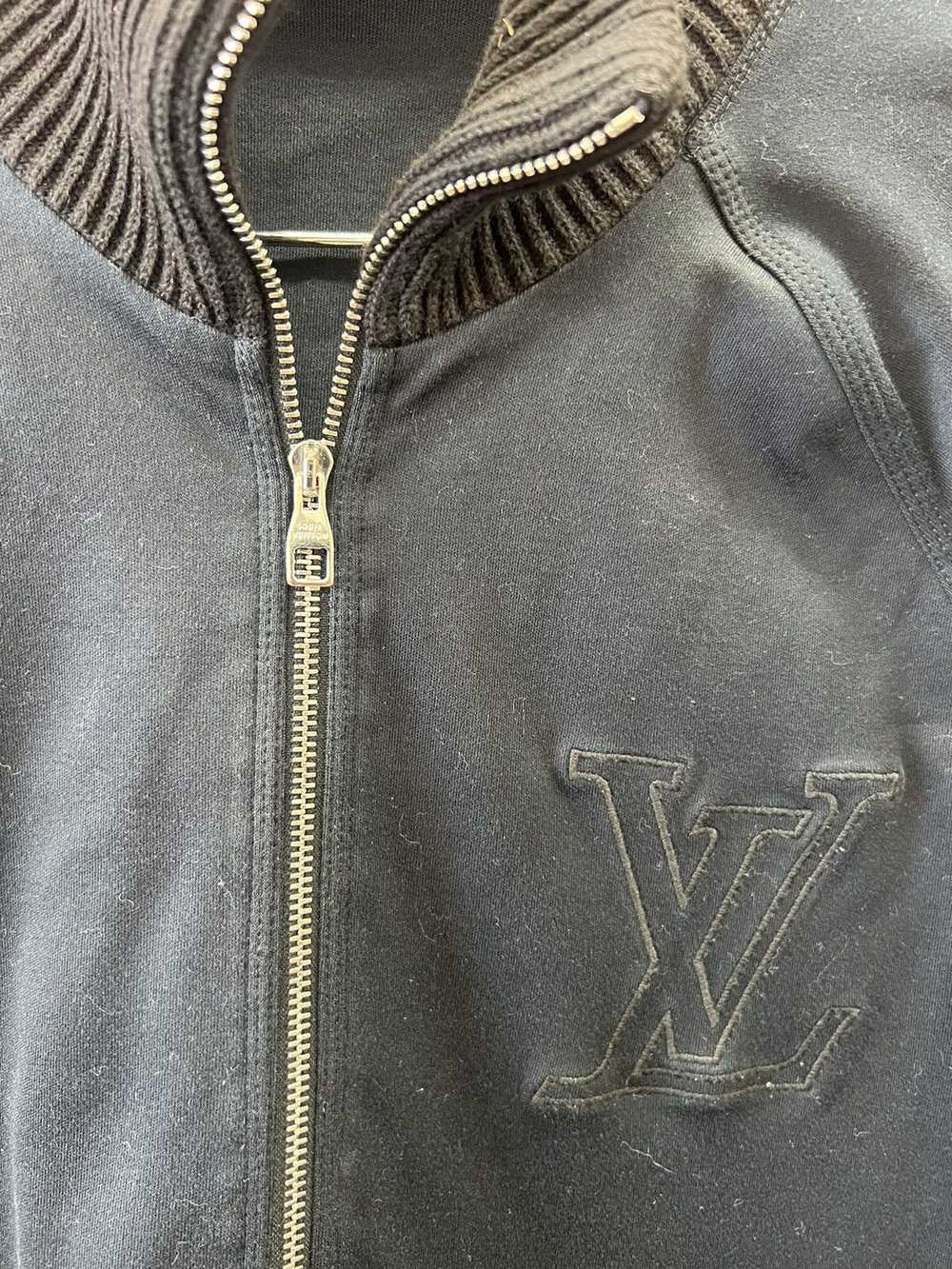 Louis Vuitton LV designer zip up shawl neck jacket - image 2