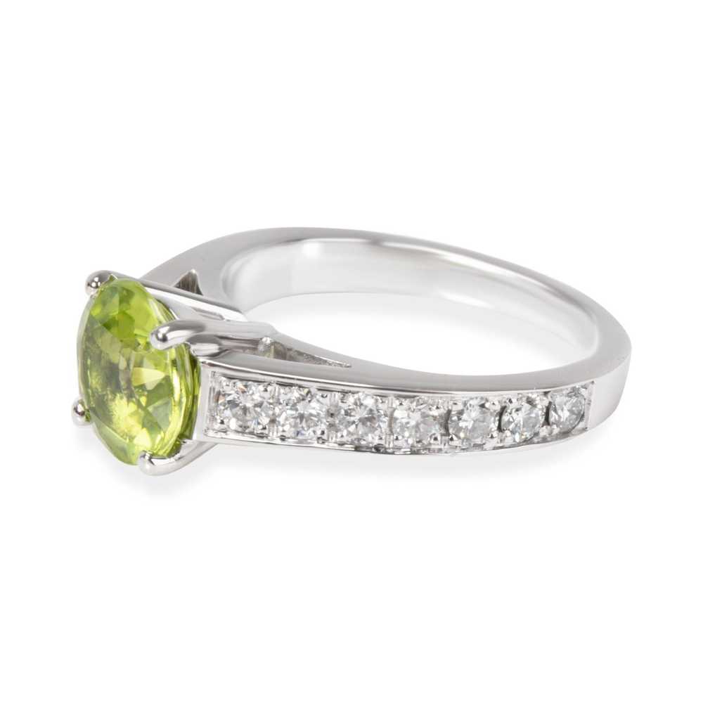 Tiffany & Co. Peridot & Diamond Gemstone Ring in … - image 2