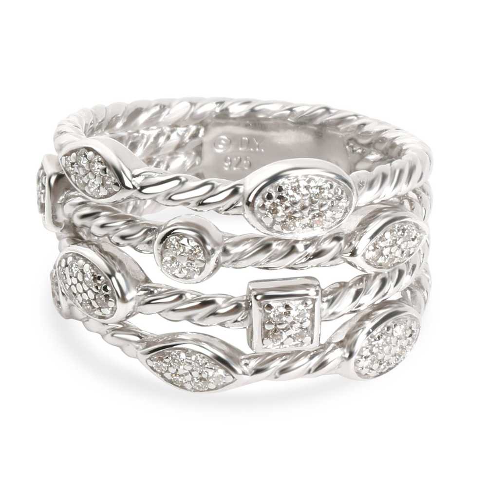 David Yurman David Yurman 4 Row Confetti Diamond … - image 1