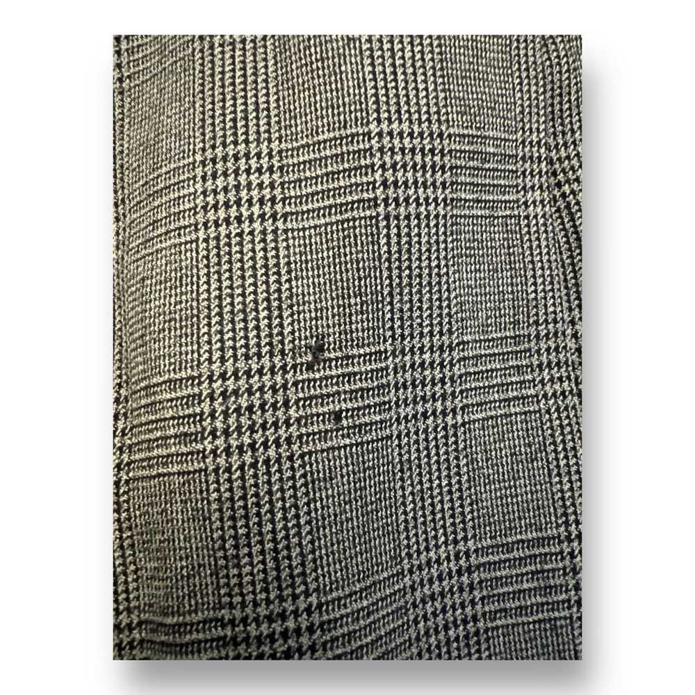 DKNY DKNY Vintage 100% Wool Plaid Lightweight Tre… - image 5