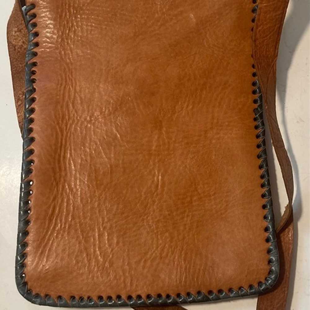 Vintage Bag From, Leather, Hand Tooled,  12 x 8",… - image 6