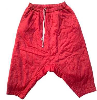 Comme des Garcons AW17 Red Nylon Drop Crotch Pants