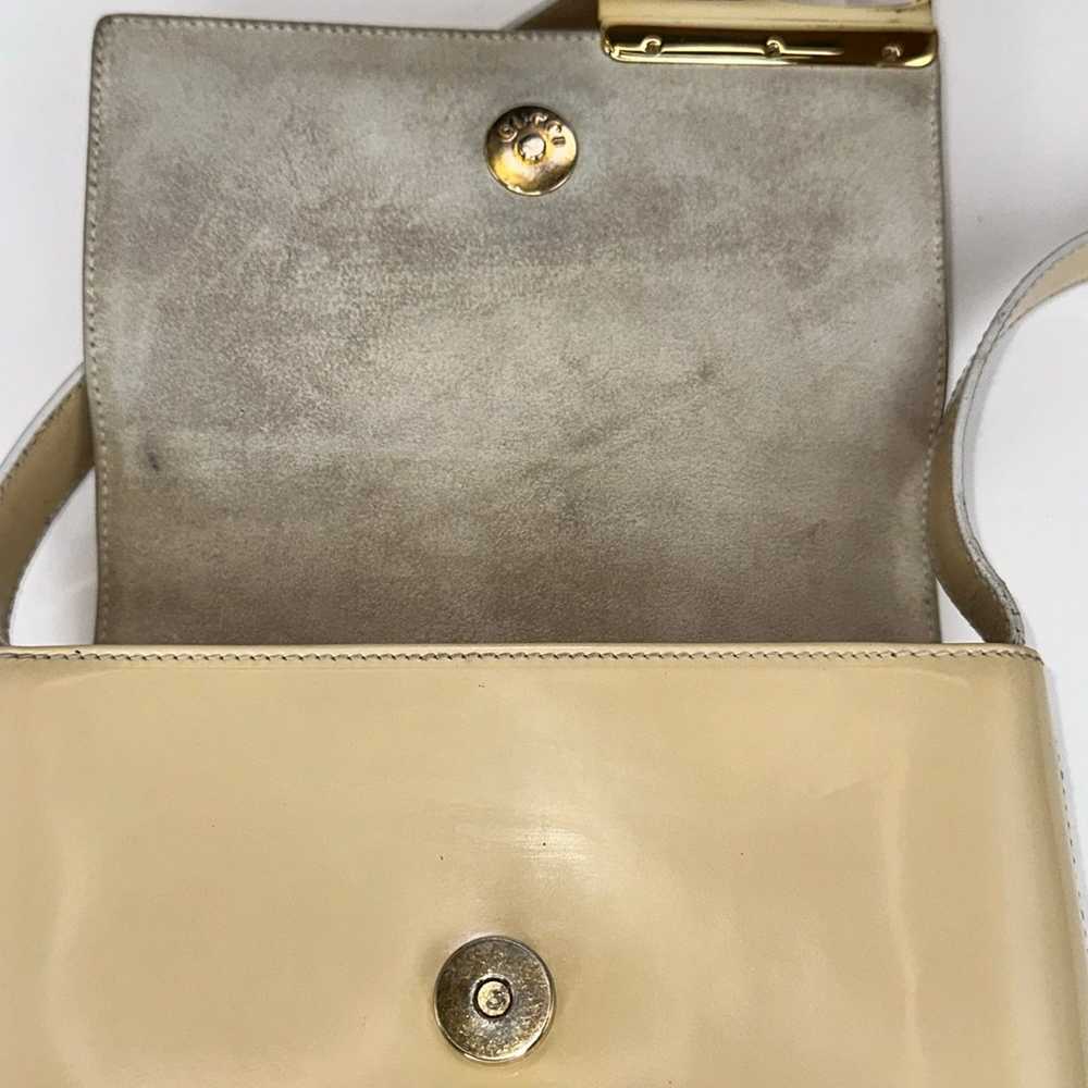 Vintage Gucci Patent Leather Shoulder Bag Enamel … - image 7