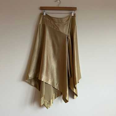 Issey Miyake Vintage AW2004 Gold Skirt - image 1