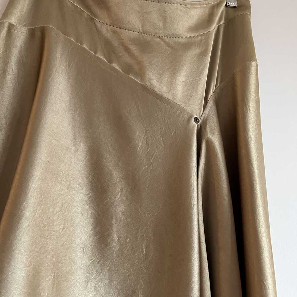 Issey Miyake Vintage AW2004 Gold Skirt - image 2