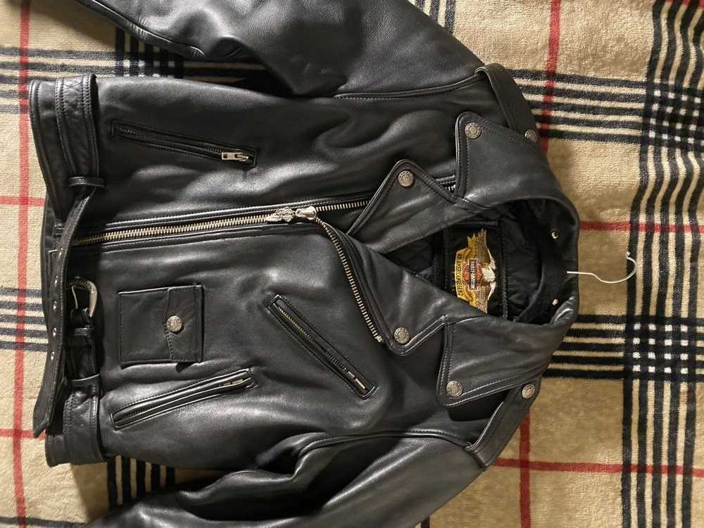 Harley Davidson Beautiful cow leather biker jacket - image 8