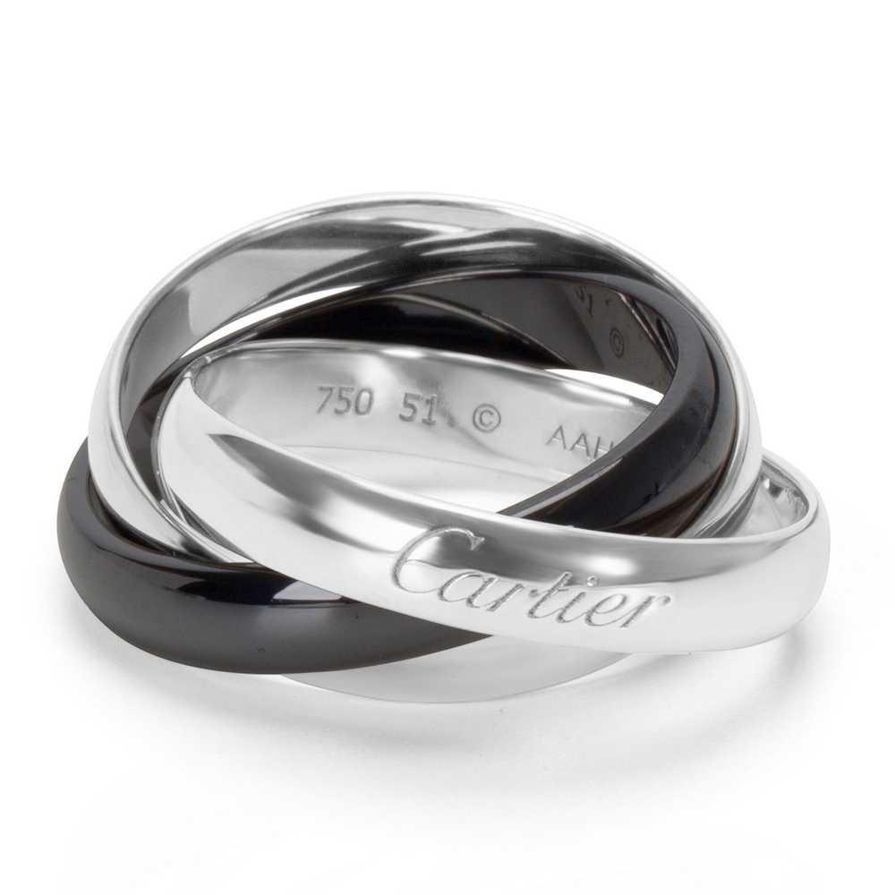 Cartier Cartier Trinity Ring in 18K White Gold & … - image 1