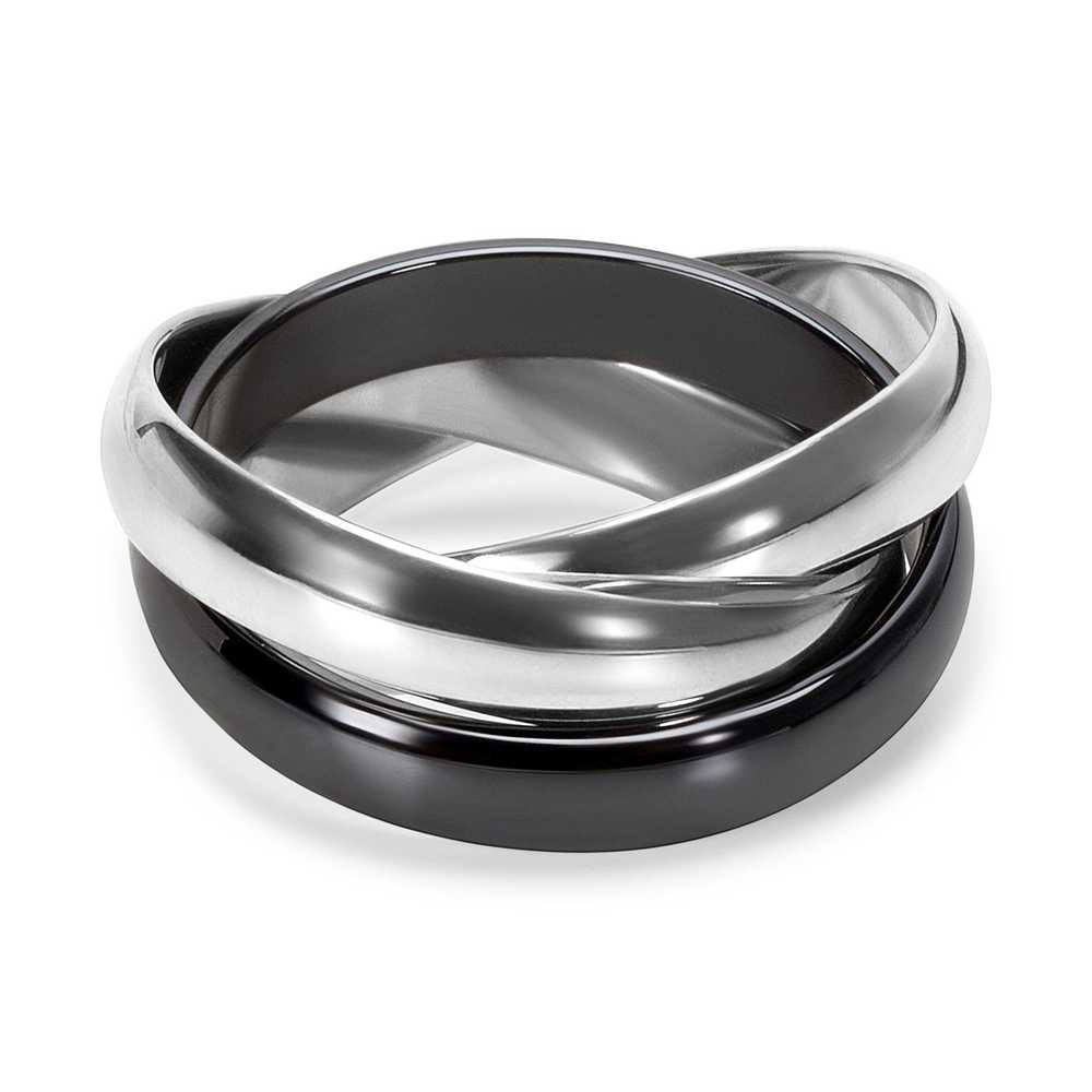 Cartier Cartier Trinity Ring in 18K White Gold & … - image 2