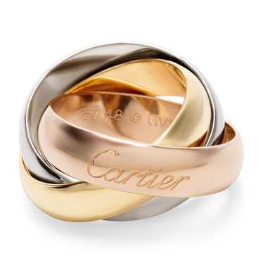 Supreme！Cartier Trinityリング#48 Cartier Trinity Vintage Tricolor Band Gold Ring – Opulent