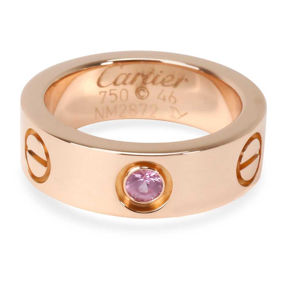 Cartier Cartier Pink Sapphire Love Ring in 18K Ro… - image 1