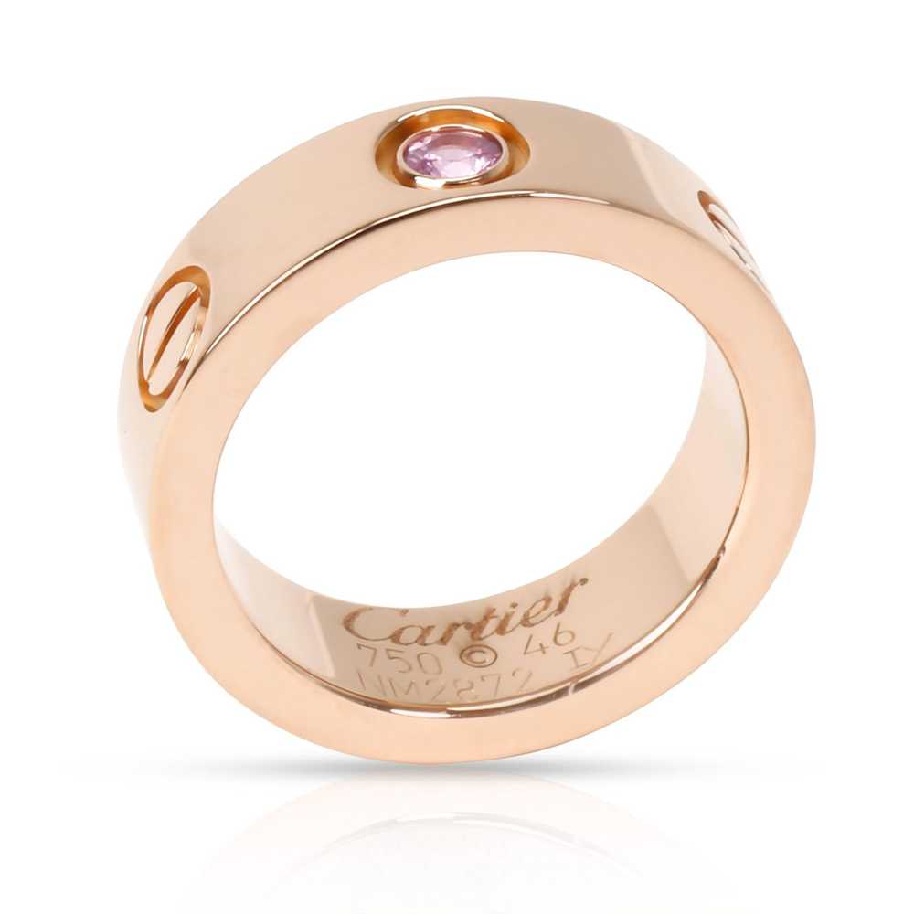 Cartier Cartier Pink Sapphire Love Ring in 18K Ro… - image 2