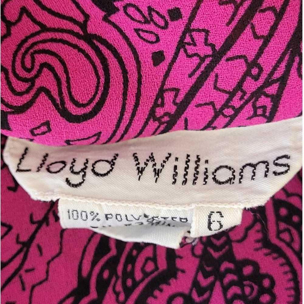 Lloyd Williams Paisley Sheer Reversible High Neck… - image 4