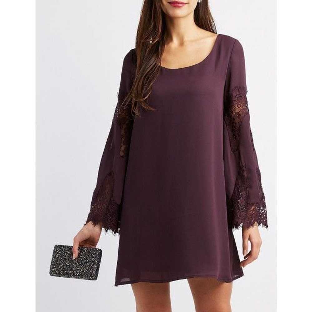 Other Charlotte Russe Women’s Plum Purple Lace In… - image 1