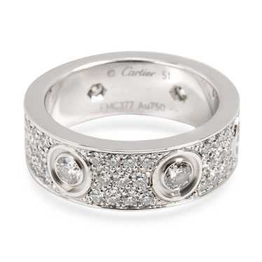 Cartier Cartier Diamond Paved Love Ring in 18K Wh… - image 1