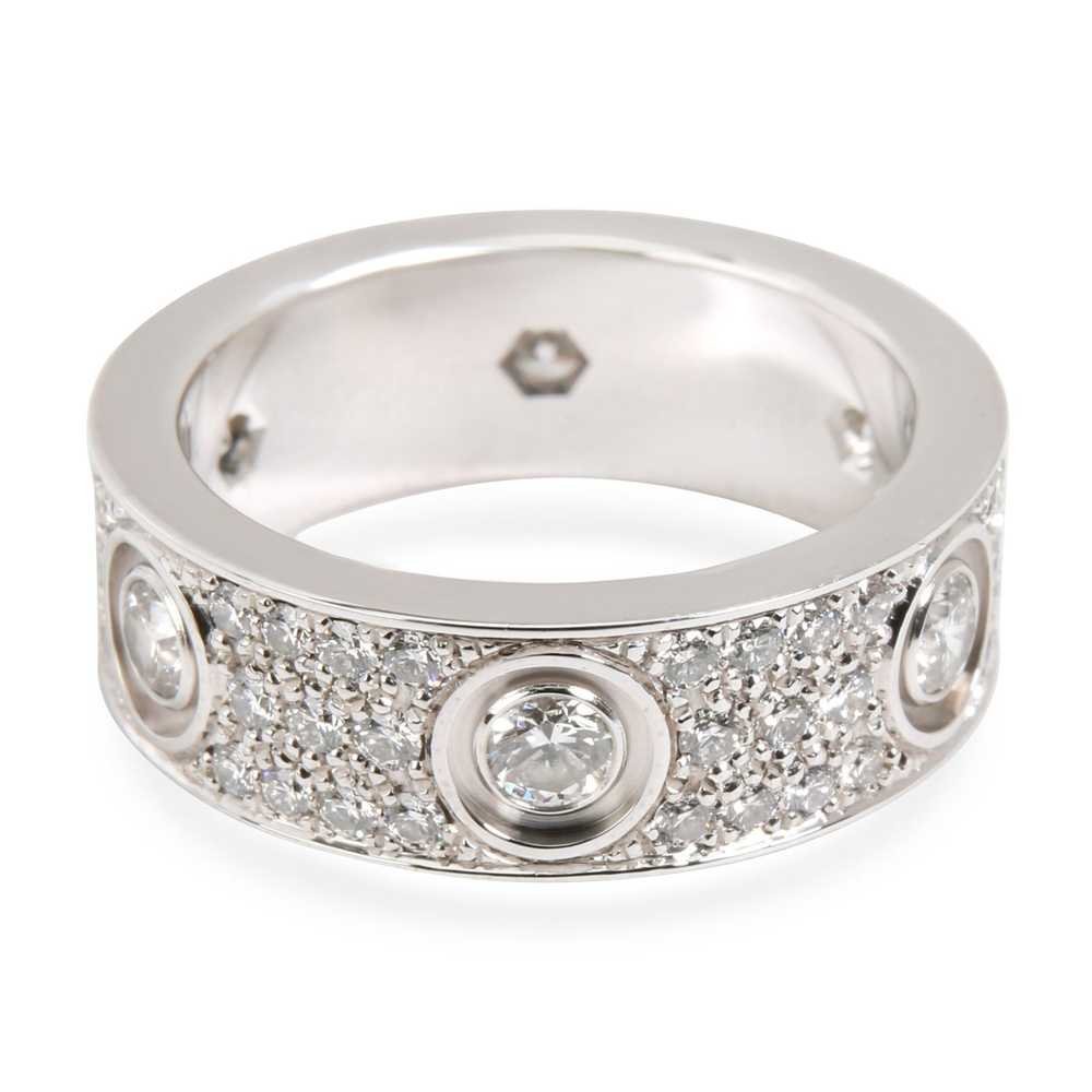 Cartier Cartier Diamond Paved Love Ring in 18K Wh… - image 3