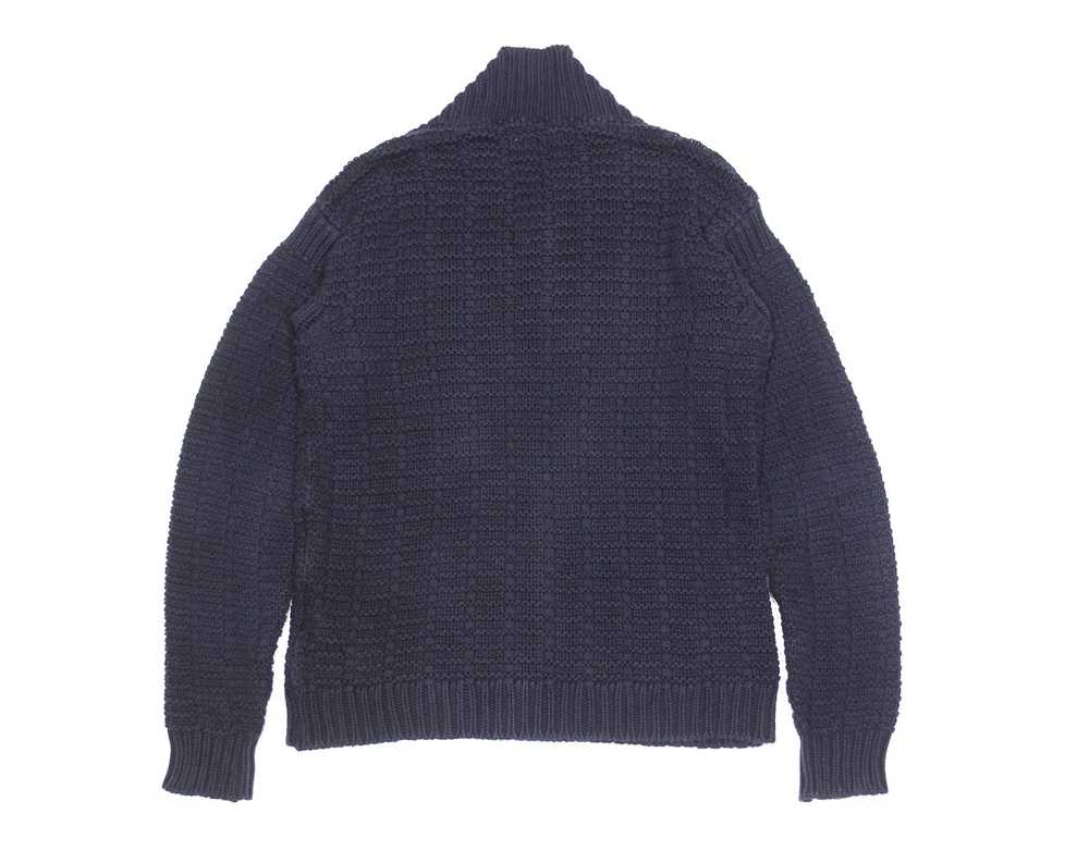 Our Legacy Shawl Collar Navy Knit - image 2