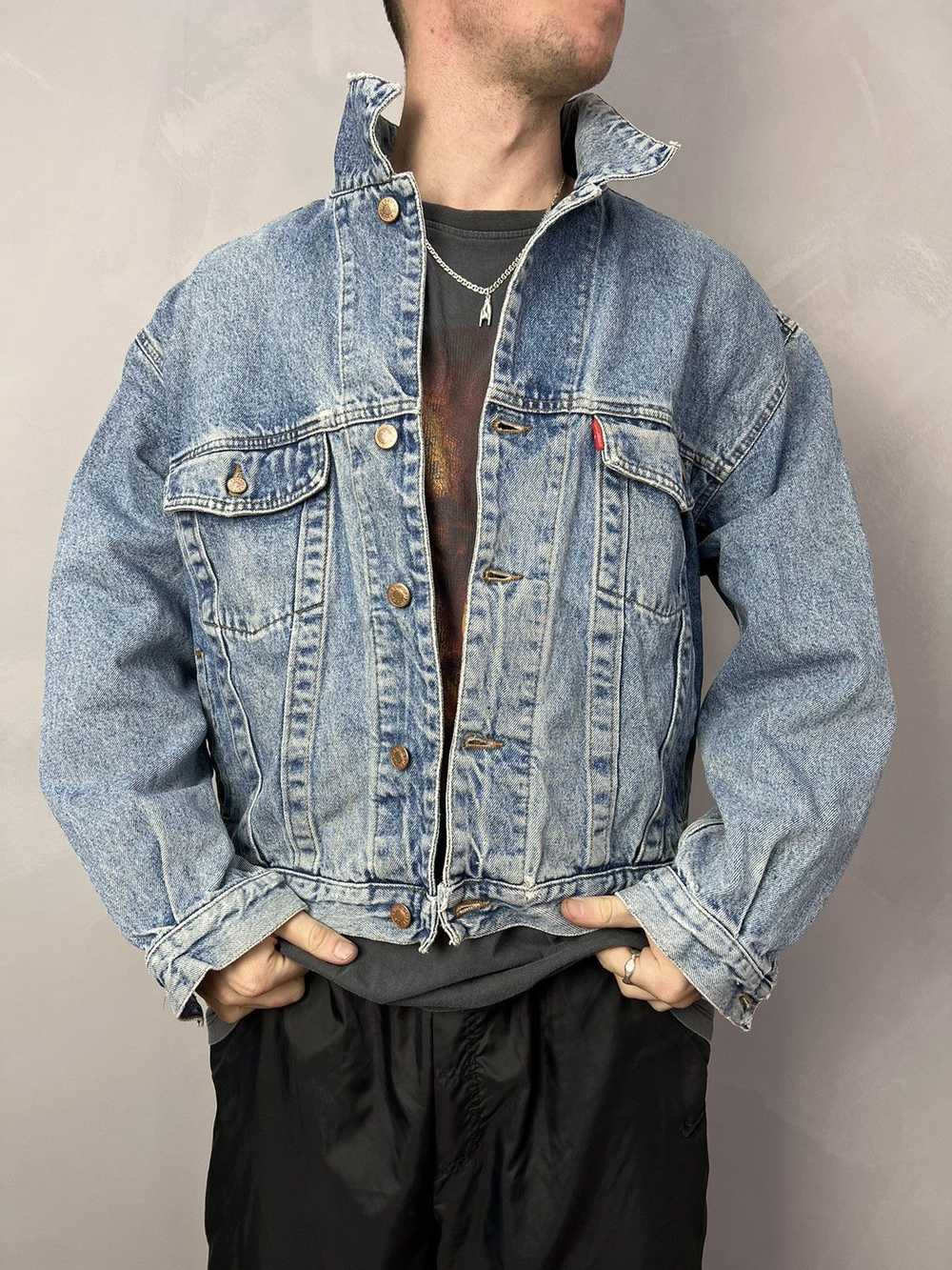 Denim Jacket × Diesel × Vintage VTG Y2K boxy Dies… - image 1