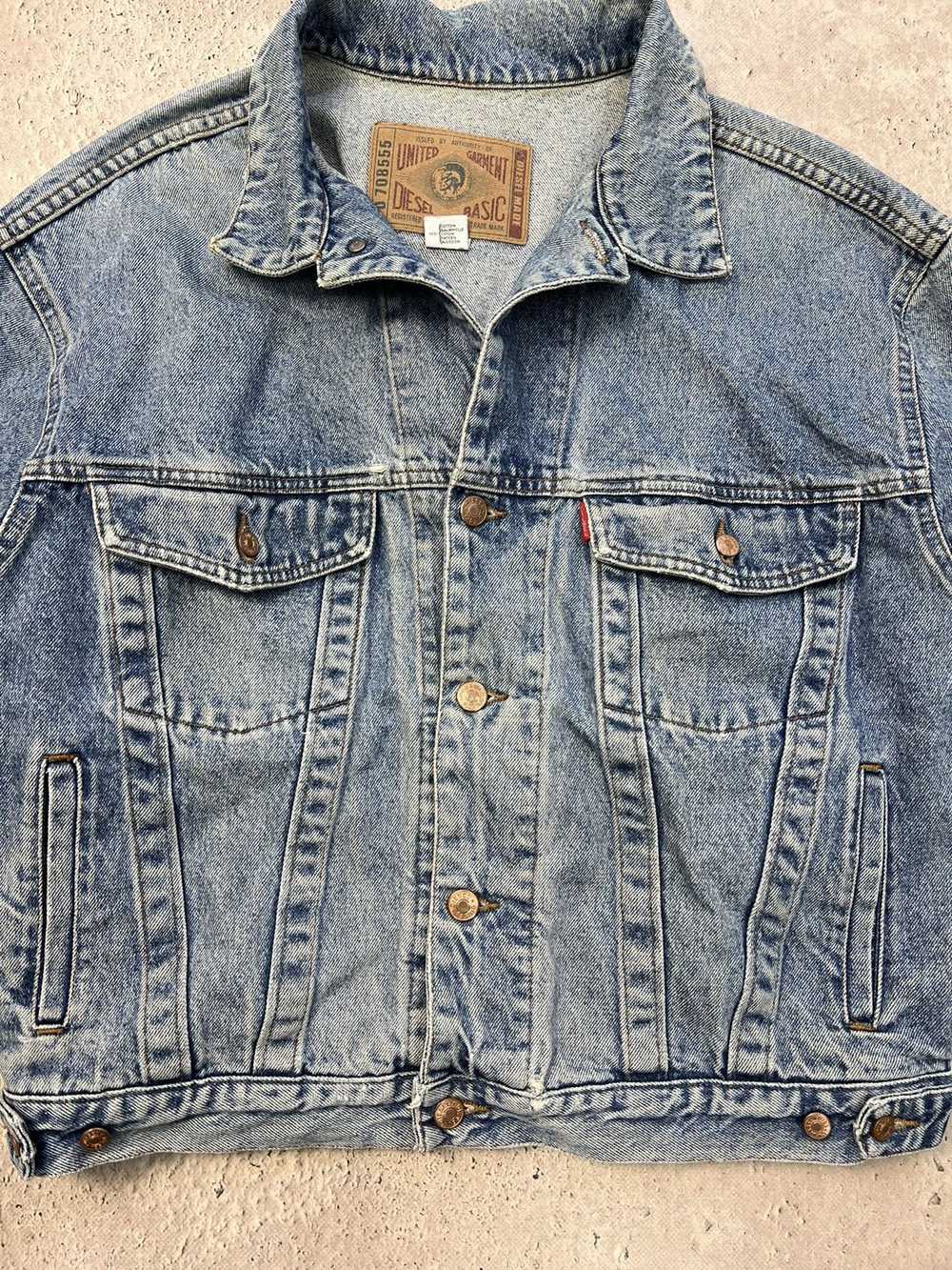 Denim Jacket × Diesel × Vintage VTG Y2K boxy Dies… - image 5