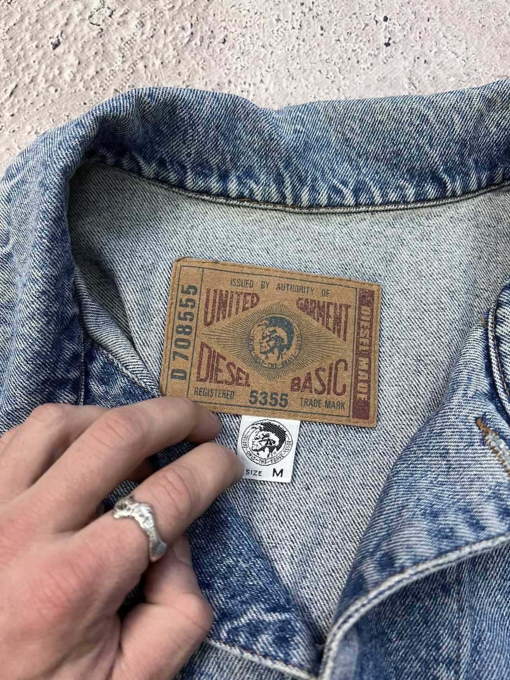 Denim Jacket × Diesel × Vintage VTG Y2K boxy Dies… - image 6