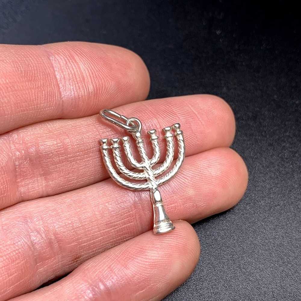 Solid Sterling Silver 925 Religious Hanukkah Text… - image 5