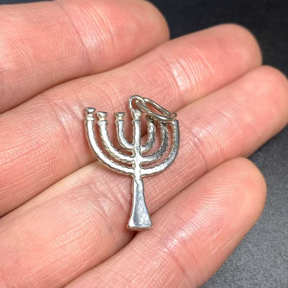Solid Sterling Silver 925 Religious Hanukkah Text… - image 6