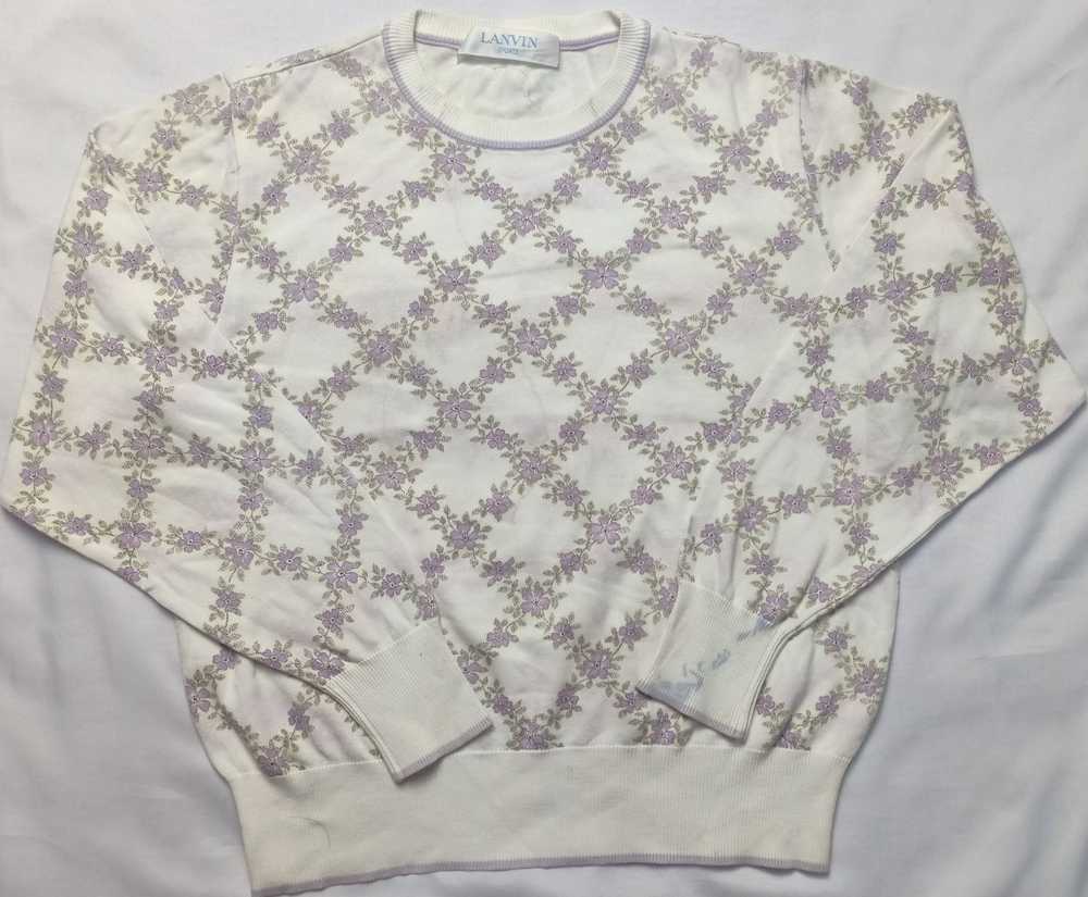 Lanvin LANVIN Sport Shirt Flower Art Sweatshirt - image 2