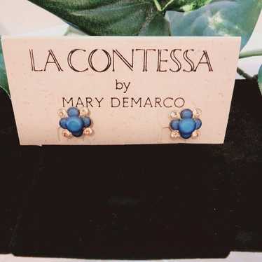 LA CONTESSA BY MARY DEMARCO VINTAGE EARRINGS - image 1