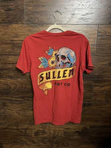 Designer Sullen Art Co Rusty Red Color T-shirt- Sm