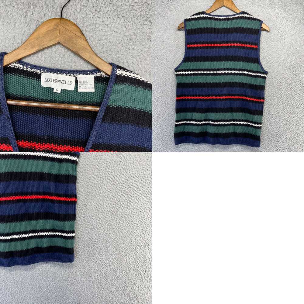 Vintage Vintage Baxter Wells Cardigan Sweater Ves… - image 4