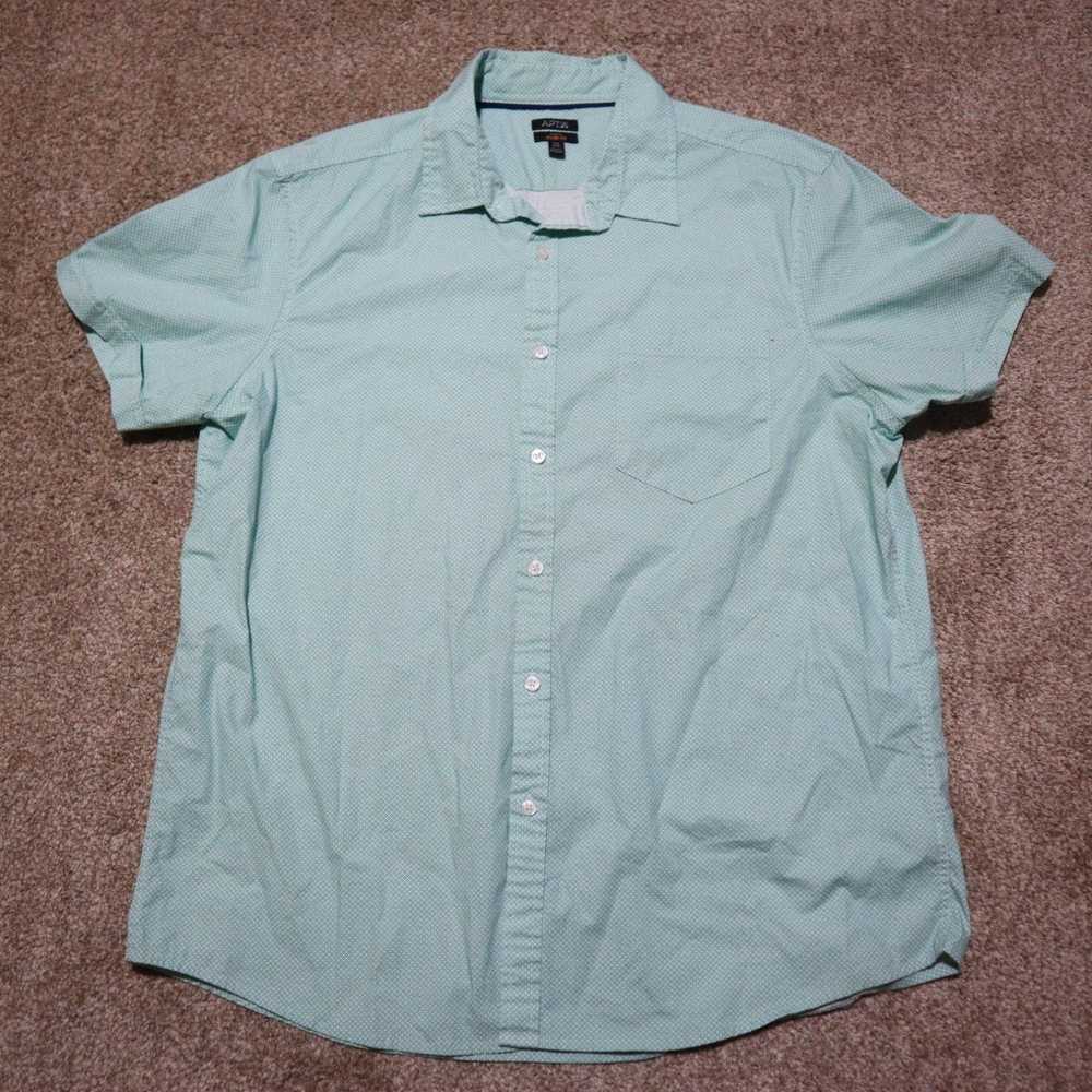 Apt. 9 Apt.9 Blue Stretch Slim Fit Button Down Lo… - image 2