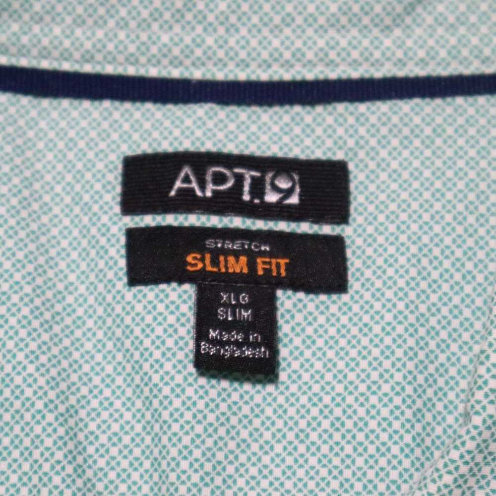 Apt. 9 Apt.9 Blue Stretch Slim Fit Button Down Lo… - image 3