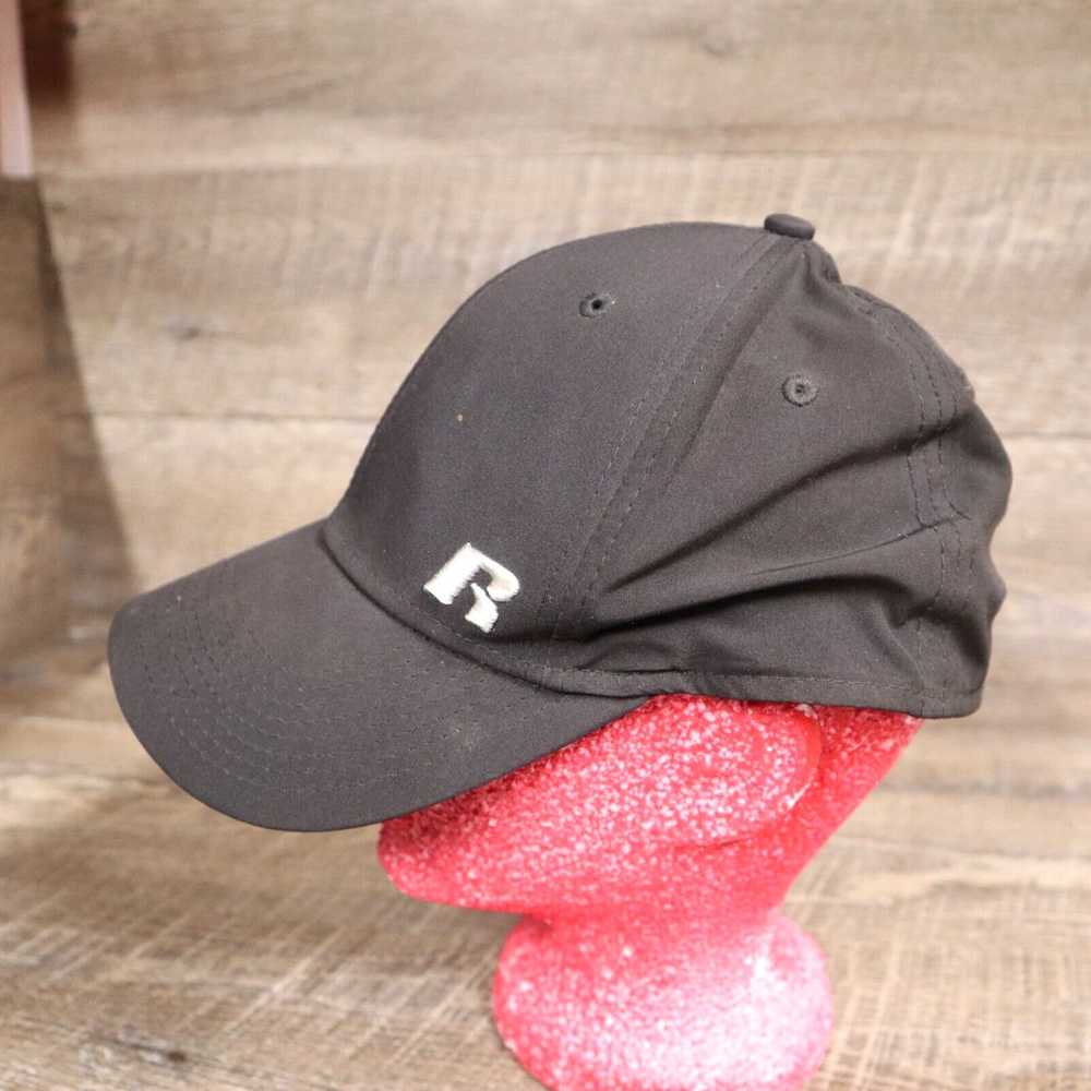 Vintage Russell Plain Black Baseball Hat Flex Siz… - image 2