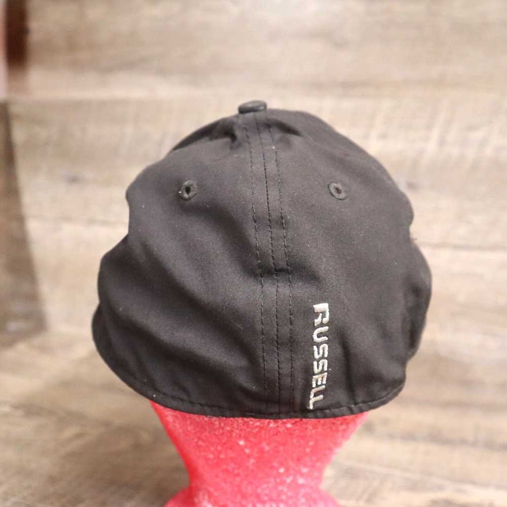 Vintage Russell Plain Black Baseball Hat Flex Siz… - image 3